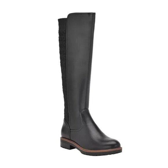 TOMMY HILFIGER Women's Famian Riding Boots 6M US Black - Picture 1 of 5
